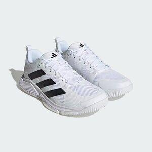 NEW Adidas Court Team 2.0 BOUNCE  tennis pickleball shoes white w/black stripes